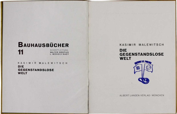 [Малевич К. Беспредметный мир]. Malewitsch K. Die gegenstandslose welt. München: Albert Langen Verlag, [1927].
